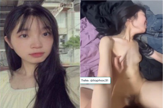 Dập mạnh em nhăn mặt vì khoái lạc điên cuồng