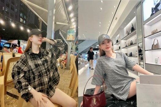 Phim sex gái xinh Hương Giang sáng sắm đồ tối đi đụ